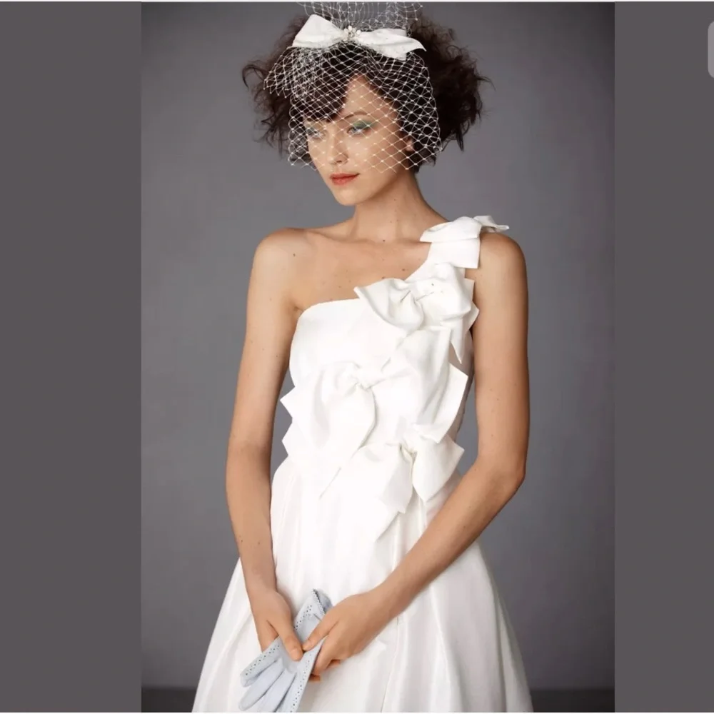 NWOT - BHLDN Anthropologie Afternoon Social Wedding Dress Size 4 - Picture 3 of 12